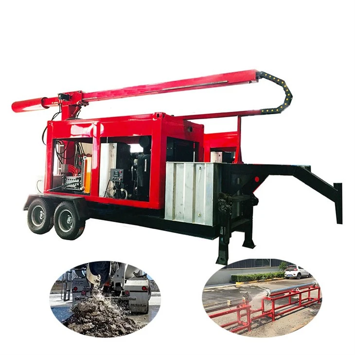 Máquina hidroeléctrica de limpieza del tanque de mezcla de cemento de 1400 bar
