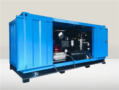 Equipo de hidrojet para limpieza automática de tubos de gran tamaño