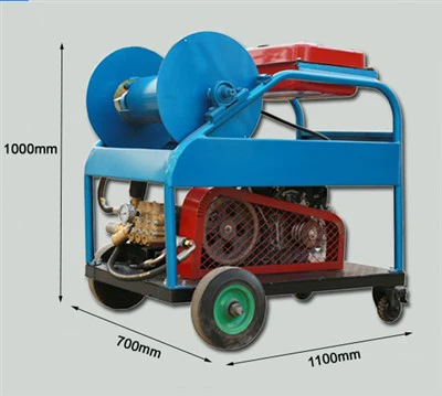 Chorro de agua de alta presión de alcantarillado